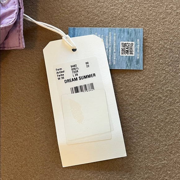MAC Jeans Dream Summer Wonderlight Slim Leg Jeans- NWT - Lilac- 8US / 38German - Picture 6 of 16